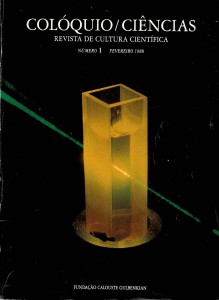 Imagem capa da revista de cultura científica Colóquio/Ciências