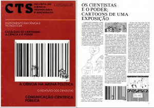 Imagem capa e página interiror da publicação CTS - Revista de Ciência e Tecnologia e Sociedade
