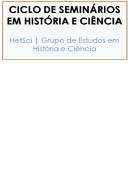Imagem Ciclo de seminários em História & Ciência 2012