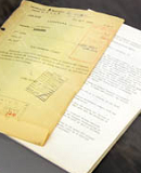 Fotografia pormenor de documentos do ACT