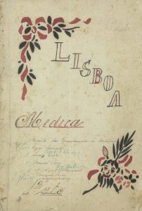 Capa do libreto da revista académica “Lisboa Médica” datado de 192