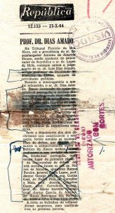 Recorte do jornal «República» relativos ao “julgamento político” de Dias Amado